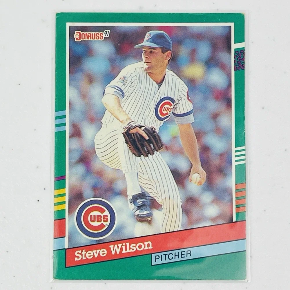 1991 Donruss Baseball Card Steve Wilson Chicago Cubs 519 Trading Card